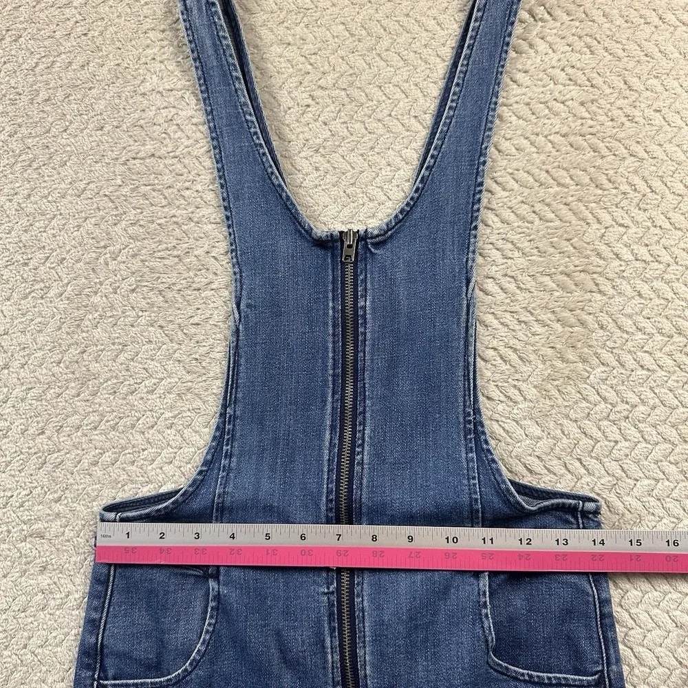 Free‎ People Denim Overalls Women's Size 2 Jump suit Boho Festival Retro Western - Picture 10 of 16